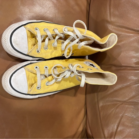 Converse Sunburst Yellow High-Tops - Picture 3 of 4